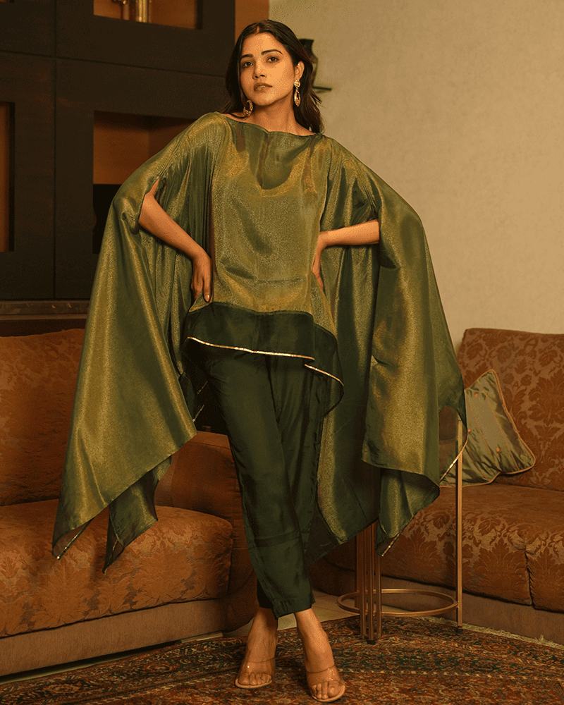 GREEN TISSUE CO-ORD SET