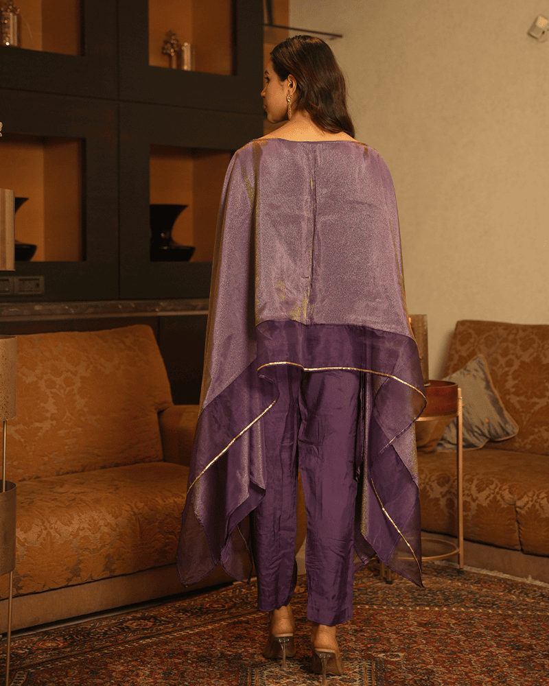 PURPLE TISSUE CO-ORD SET
