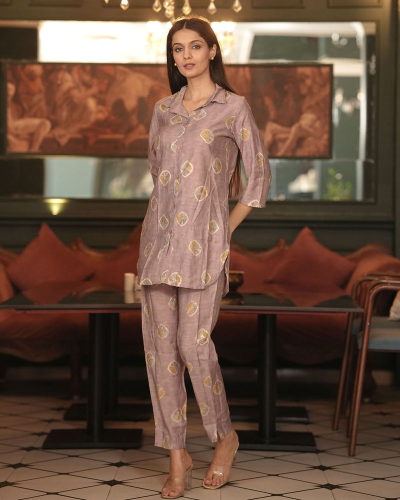 BRONZE COFFEE MUSLIN CO-ORD SET