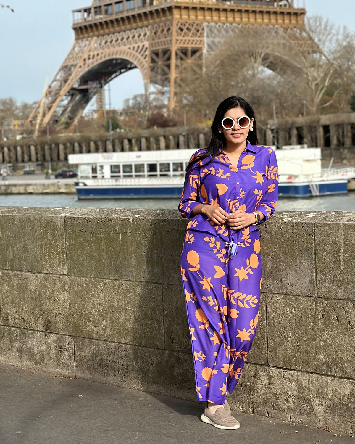 PURPLE & YELLOW MUSLIN CO-ORD SETS