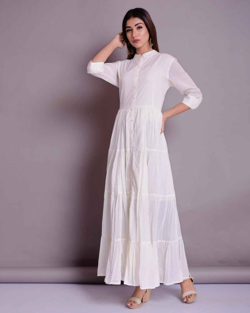 WHITE LONG DRESS