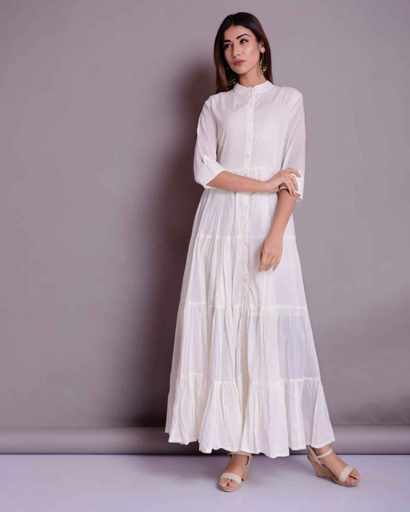 WHITE LONG DRESS