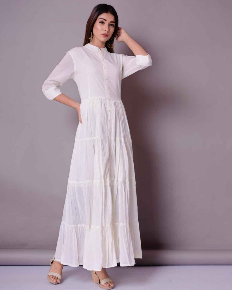 WHITE LONG DRESS