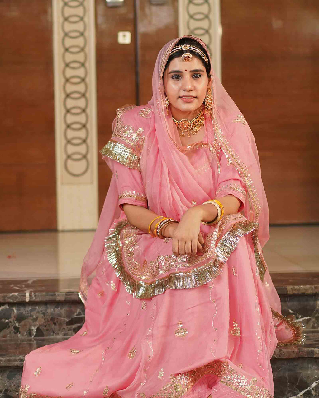 GULABI DORI PINK GOTTA PATTI RAJPUTI POSHAK – Gulabi Dori