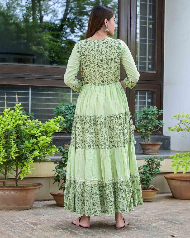 MINT GREEN LONG GOWN