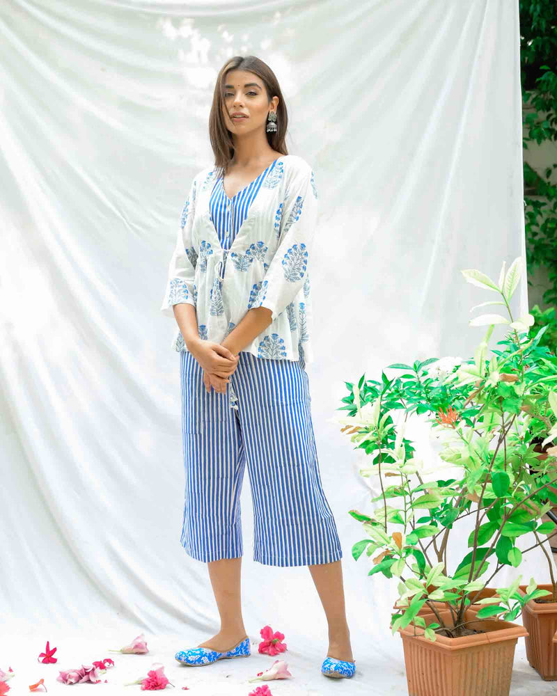 JUMPSUIT WITH HANDBLOCK JACKET
