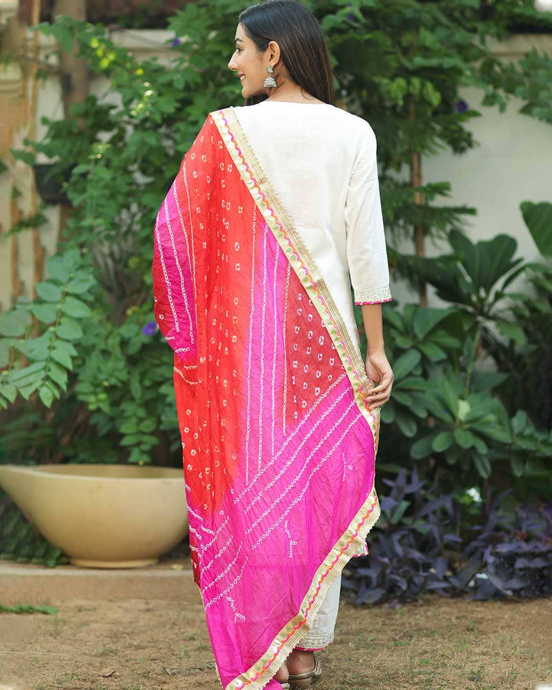 WHITE & RANI SUIT SET