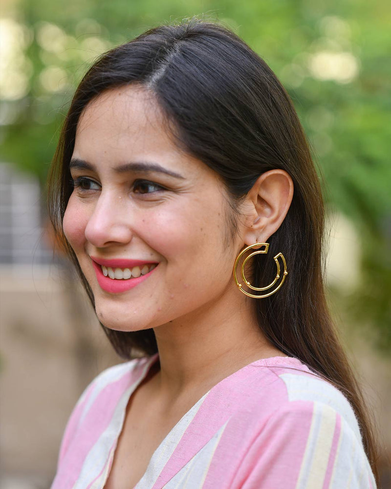 GOLDEN MODISH EARRINGS