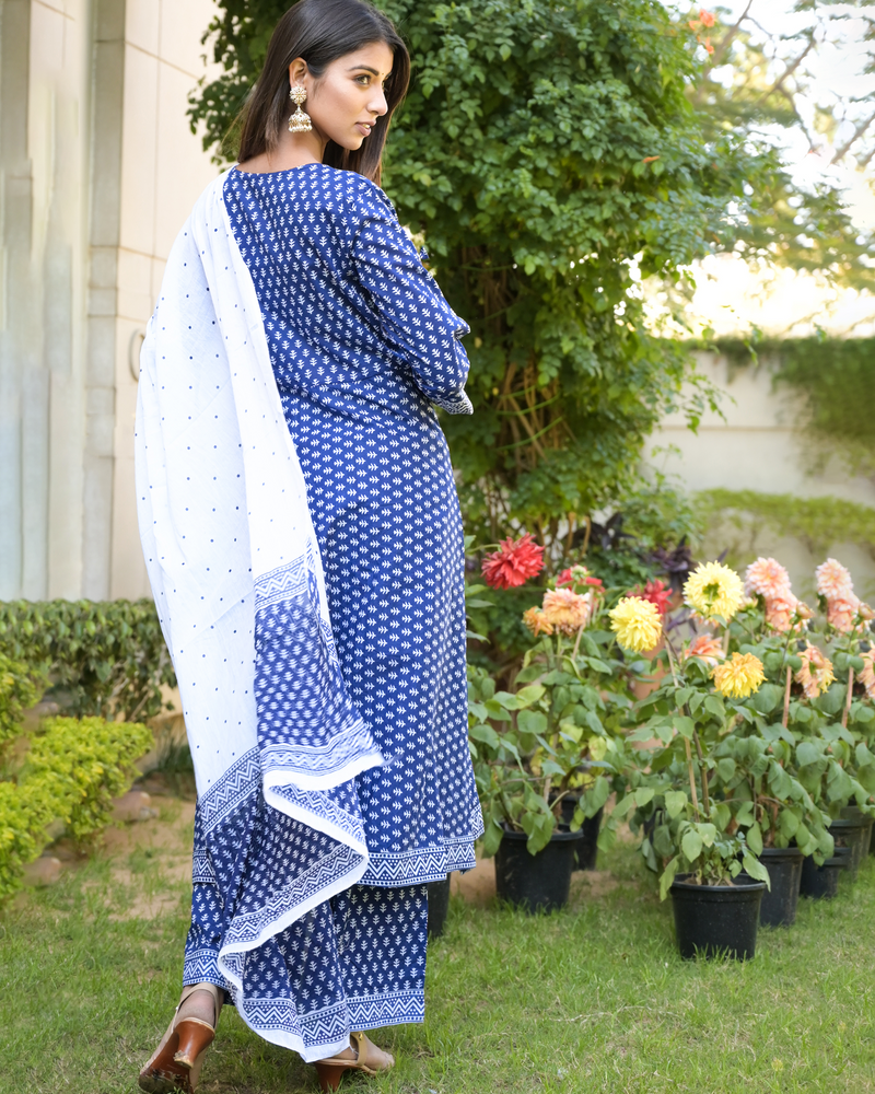 INDIGO SUIT SET