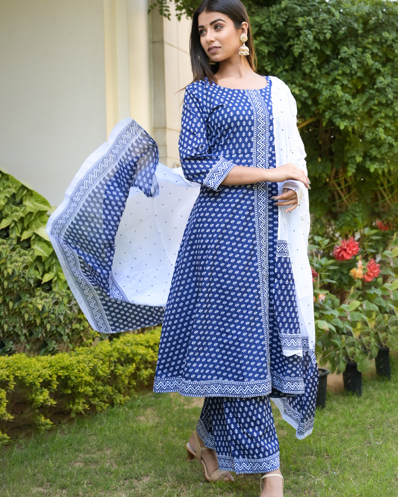 INDIGO SUIT SET