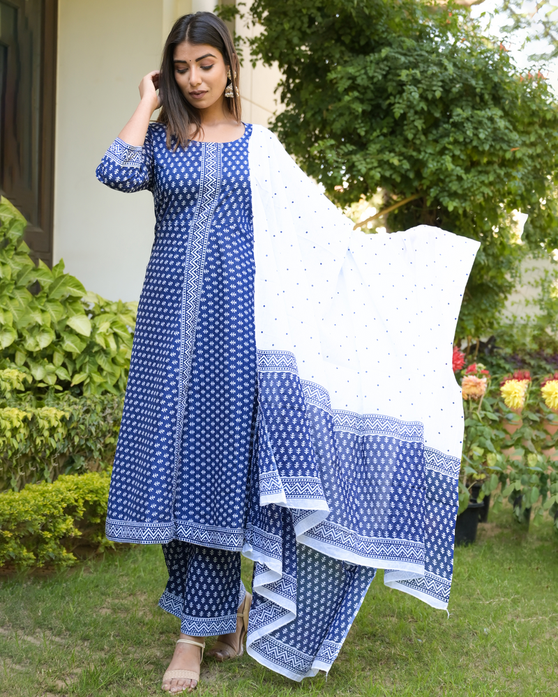 INDIGO SUIT SET